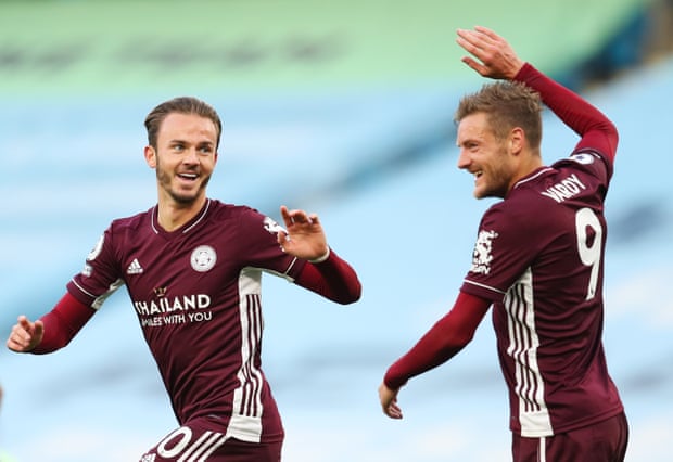  麦迪逊助攻帽子戏法莱斯特城爆冷击败曼联